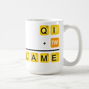 QI ist LAHM! Kaffeetasse