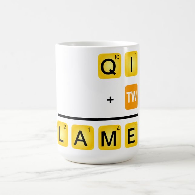 QI ist LAHM! Tasse (Mittel)