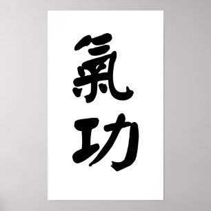 Qigong 氣 功 Canvas Poster