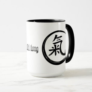 QiGong-Schwarzes Symbol Tasse