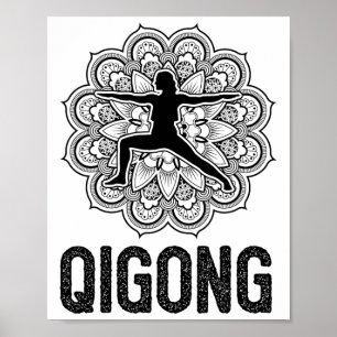 Qigong Yin Yang Kampfsport Tai Chi Yoga Meditation Poster