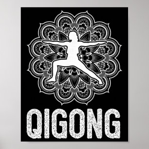 Qigong Yin Yang Kampfsport Tai Chi Yoga Meditation Poster