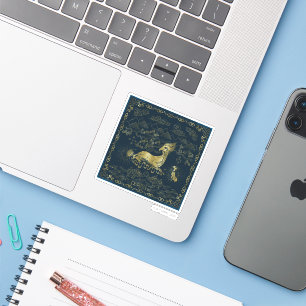 Qilin an der Erholung Golden Tapestes Aufkleber