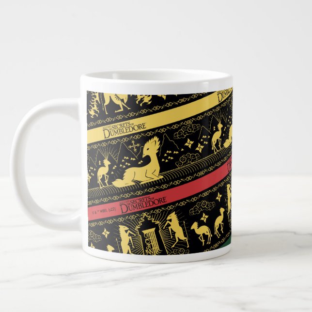 Qilin Layered Pattern Jumbo-Tasse (Links)