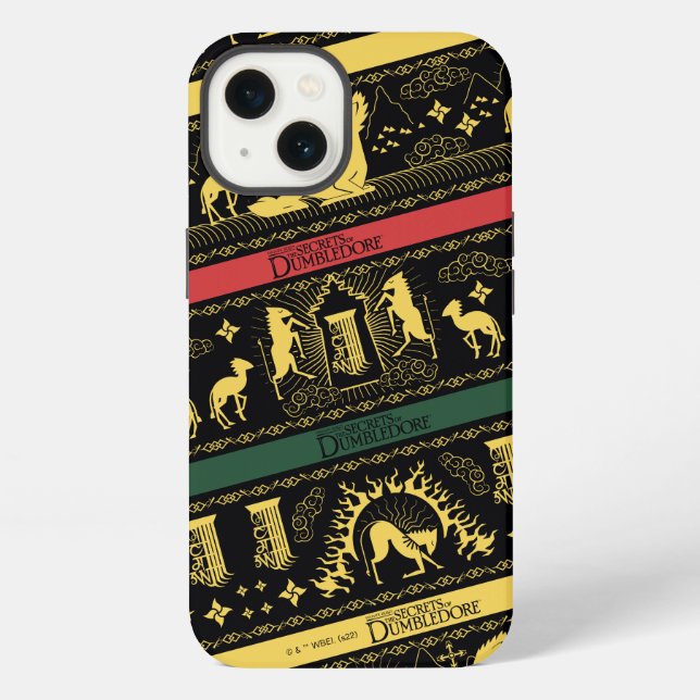 Qilin-Schichtenmuster iPhone Hülle (Rückseite)