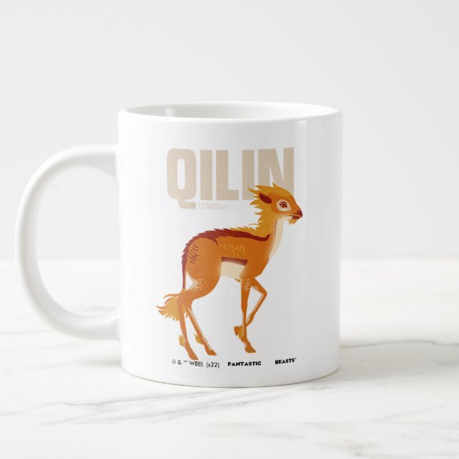 Qilin Vintag Graphic Jumbo-Tasse (Links)