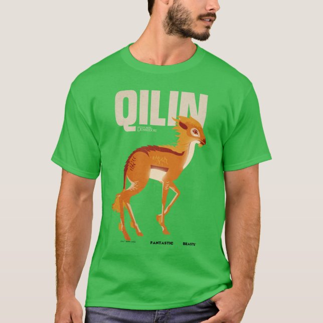 Qilin Vintag Graphic T-Shirt (Vorderseite)