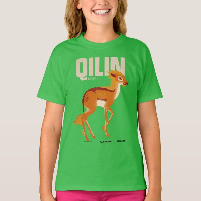 Qilin Vintag Graphic T-Shirt (Vorderseite)