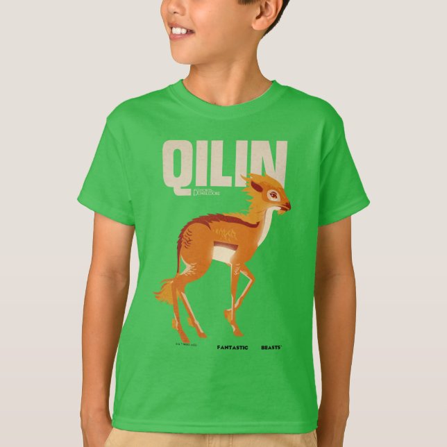Qilin Vintag Graphic T-Shirt (Vorderseite)