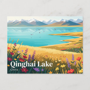 Qinghai-See China Postkarte