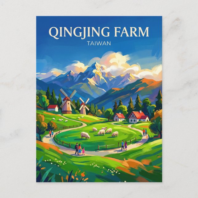 Qingjing Farm Taiwan Postkarte (Vorderseite)
