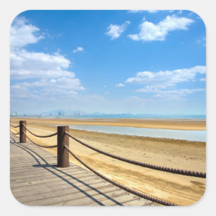 Qinhuangdao   Hebei, China Quadratischer Aufkleber