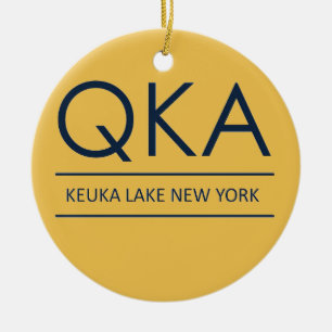 QKA Keuka See New York Keramikornament
