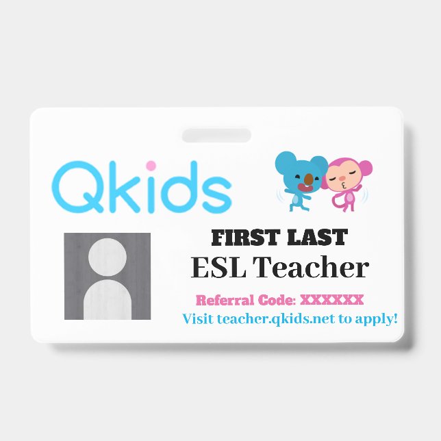 QKIDS-ID-Karte Ausweis (Vorderseite)