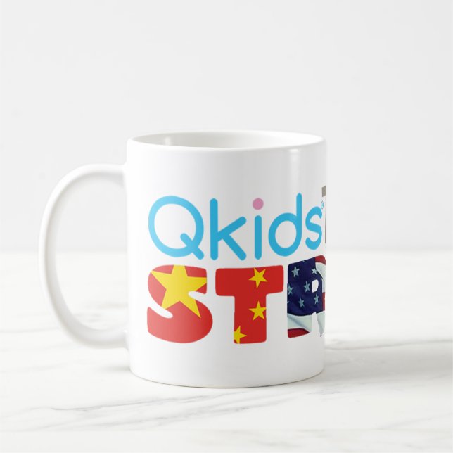 Qkids Teachers STRONG (Chinesisch, USA und Kanada) Kaffeetasse (Links)