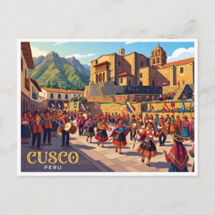Qorikancha, Cusco Peru Postkarte