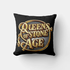 QOTSA Design Black Kissen