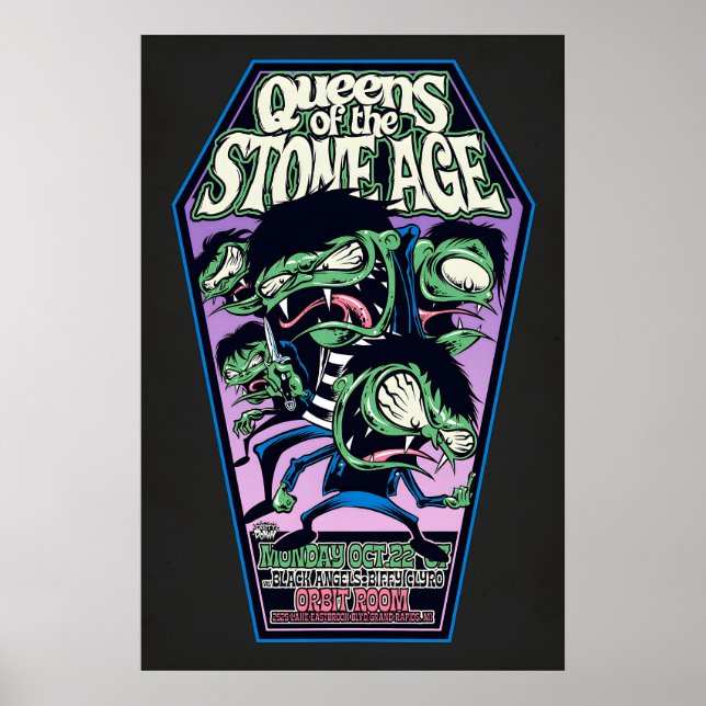 QOTSA Gig Poster Orbit Room, Grand Rapids (Vorne)