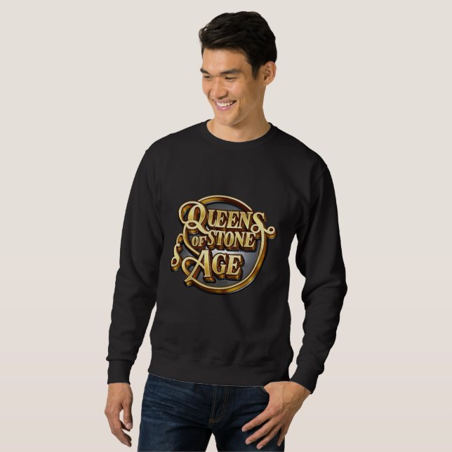 QOTSA Men's Black Basic Sweatshirt 2024 (Vorne ganz)