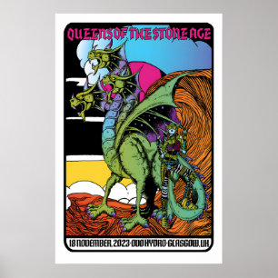 QOTSA REPRODUKTION Gig Poster Mattes Kunstdruck