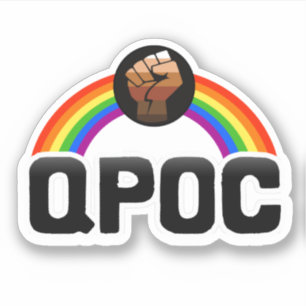 QPOC Progress Pride Aufkleber