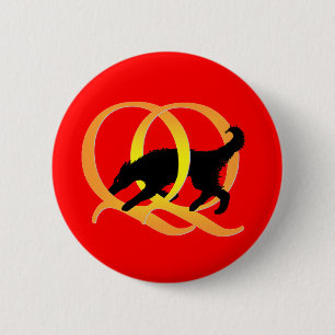 QQ spinnender Hund Button