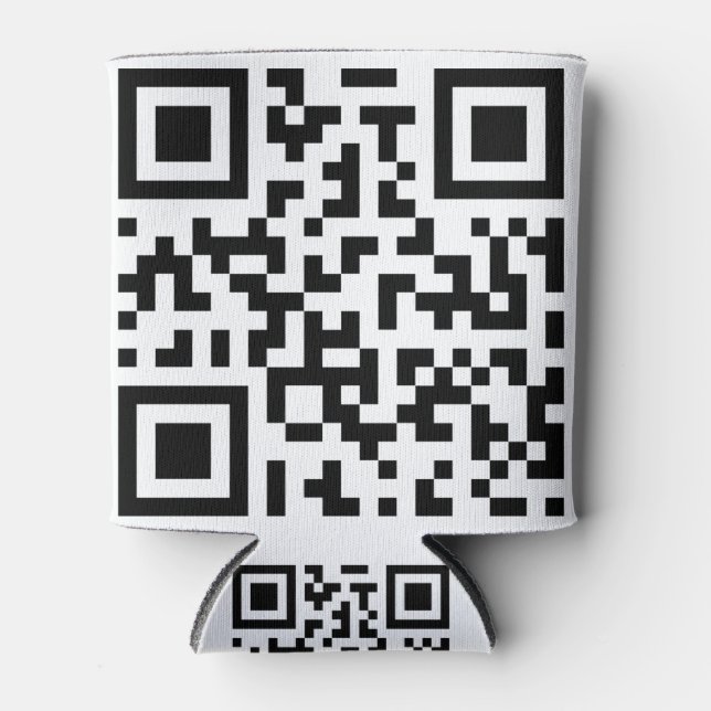 QR с о de. Qr-Code. Strichcode Dosenkühler (Vorderseite)