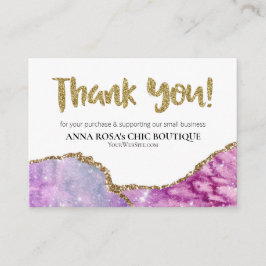 *~* QR AGATE Galaxy DANK IHNEN LOGO Review AP8 Begleitkarte