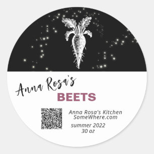 ~* QR AP30 BIETS DEHYDRATED CANNING - FREEZE RUNDER AUFKLEBER