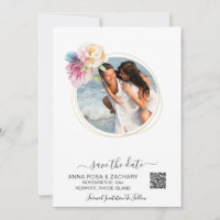 *~* QR AR6 Floral - Hochzeitswebsite Save the Date