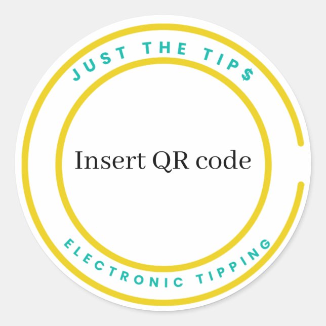 QR-Aufkleber Runder Aufkleber (Vorderseite)