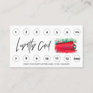 *~* QR Auto Lube Car Wash LOGO Prämien Vielen Dank Treuekarte