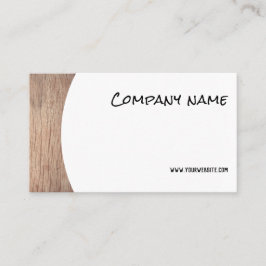 QR Business Card für Minimalistische Holzfotografi Visitenkarte