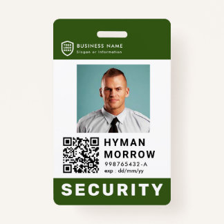 QR Business-ID-Logo | Security Service Employee Ba Ausweis