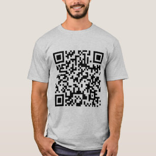 Qr- c0de Gray Men-T-Shirt T-Shirt
