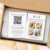 QR-Code 4-Foto für Monogramme oder Add-Logos