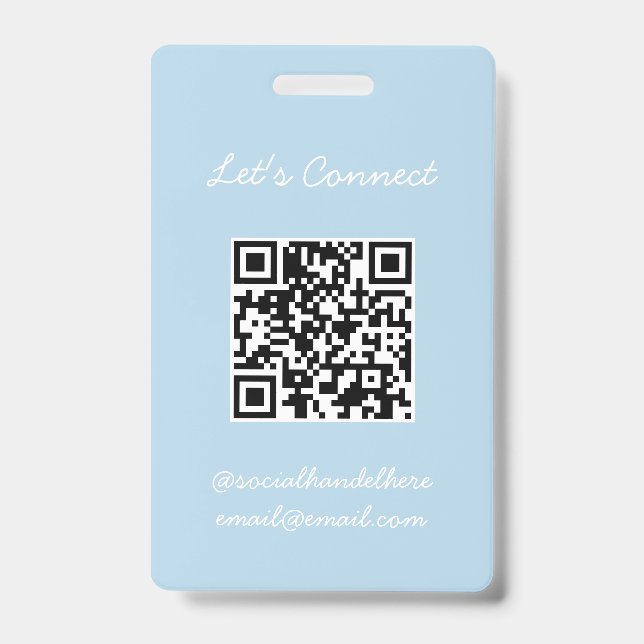 QR-Code-Abzeichen Ausweis (Vorderseite)