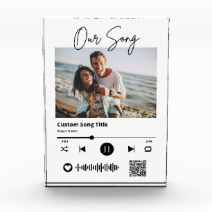 QR-Code-Acryl für unsere Song-Wedding-Musik Fotoblock