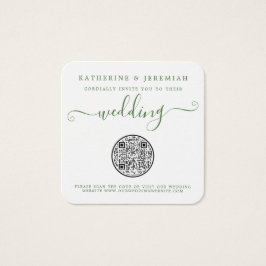 QR-Code Ananas-Ananas-Hochzeit Einladung