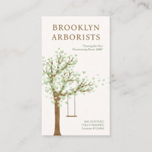 QR Code Arborist Business Card Visitenkarte