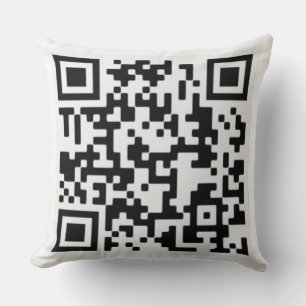 QR-Code auf einem Throw-Kissen Kissen