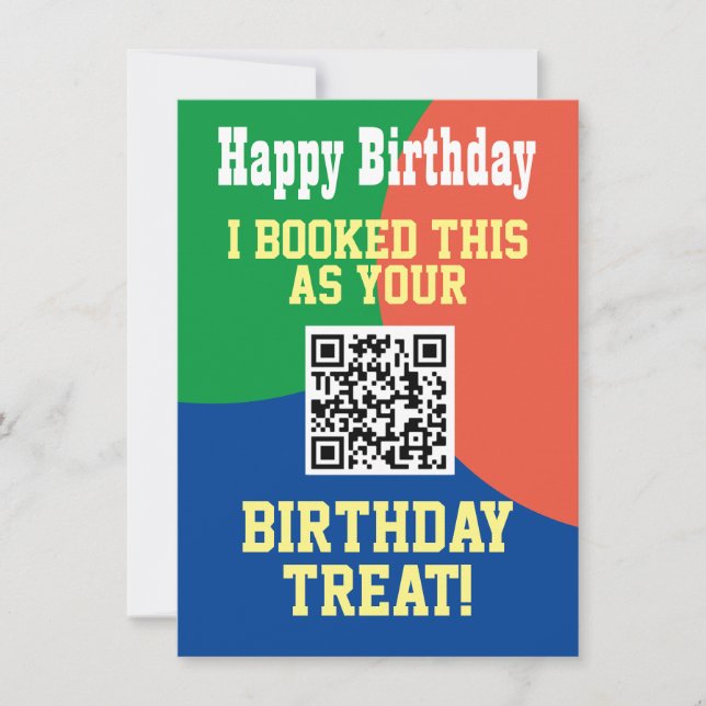 QR-Code auf einer Karte (Vorderseite)