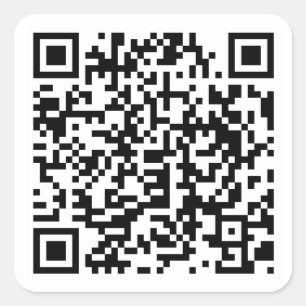 QR Code-Aufkleber Quadratischer Aufkleber