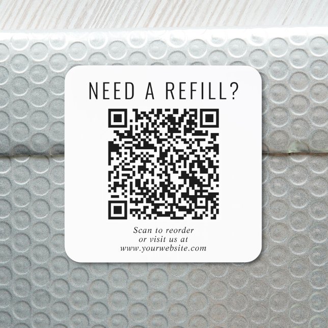 QR-Code-Aufladung Quadratischer Aufkleber (Von Creator hochgeladen)