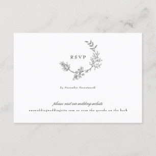 QR CODE BACK Hochzeit RSVP Karte