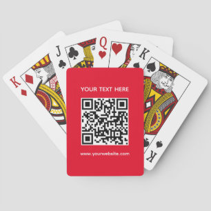 QR-Code-Barcode-Website Urne benutzerdefinierte Vo Spielkarten