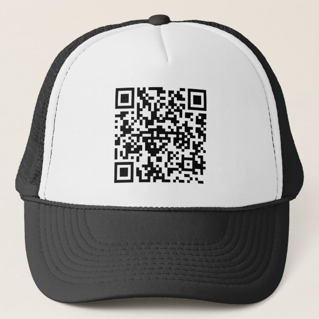 QR-Code Basecap Truckerkappe (Vorderseite)