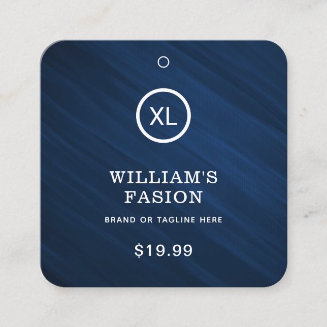 QR-Code | Bekleidungsmarke Preis hängen Tag (Vorderseite)