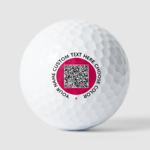 QR Code Benutzerdefinierte Text-Briefmarke Golfbäl Golfball