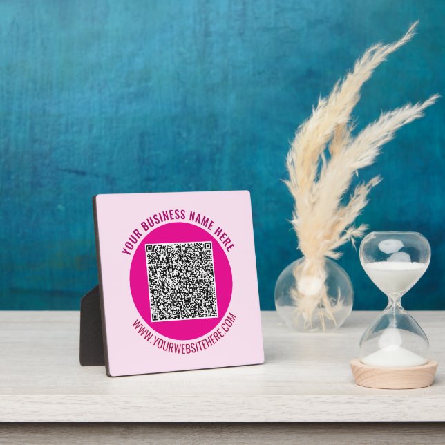 QR-Code Benutzerdefinierte Text-Plaque-Vorlage Ihr Fotoplatte (InSitu)